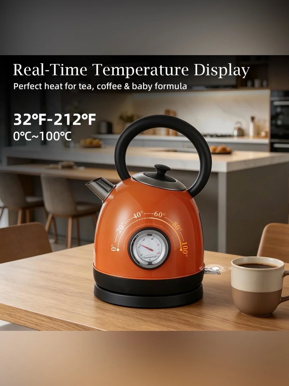Retro Electric Kettle 1.7L